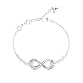 Brazalete Guess para Dama Guess Amore color plateado